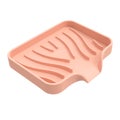 Self Draining Soap Dishes, 1 Pcs Plastic Soap Saver, Waterfall Drainer Soap H