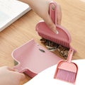 Plastic Mini Besom and Dustpan Mini Cleaning Brush with Dustpan Set Desktop