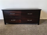 Dark colour solid timber lowboy drawers