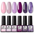 6pcs Gel Nail Polish Manicure Set UV Soak Off Nail Art Kit