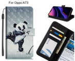 Oppo A73 Case Leather Wallet Case 3D Pattern Printed