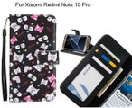 Xiaomi Redmi Note 10 Pro case 3 card leather wallet case printed ID