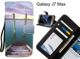 Galaxy J7 Max case 3 card leather wallet case printed ID