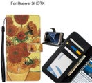 Huawei SHOTX case leather wallet case van gogh painting