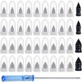 Tire Repair Rubber Nail 40PCS 0.23in &amp; 0.26in Tire Rubber Screws w/Screwdrive