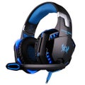 Over Ear Gaming Headset With Mic Led Light And Stereo Bass For Pc Gamer Blue + B