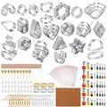 200pcs Polymer Clay Cutters Kit Stainless Steel Clay Cutter Set with 40 Round
