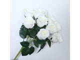 12 Heads Artificial Flowers Rose Bouquet Royal Blue Small Roses Fake Flower