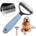 Dematting Comb Tool for Dogs Cats Pet Grooming Undercoat Rake with Dual Side