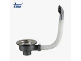 Talea 114mm/110mm Drain Cleaner Sink Strainer With Overflow Stainless Steel