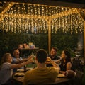 LED Curtain Lights – Backyard Glow Without Wiring – Solar or Plug-In – 10m