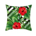 45 X 45Cm Stylish Green Leaves Cushion Cover