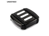 Motorcycle Brake Pedal Pad Cover Small CNC Diamond Black For Harley Dyna Fat