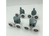 4/8pcs Zinc Alloy Double Shower Door Roller Wheel Bearing Diameter