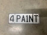 4 PA1NT Personalised Plate