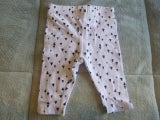 YOUNG ORIGINAL = WHITE with BLACK TRIANGLES PANTS ( 1 - 3 MTHS)