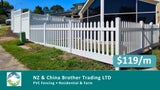 Classic White PVC Picket Garden Fence 1.2m(H)x2.4m(W) | UV Stabilized