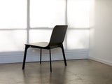Citta aspen lounge chair black with metal legs