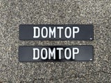 DOMTOP black euro license plates