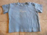 POLYNESIAN = LIGHT BLUE " ANGERA" SHORT SLEEVE TOP(3 - 6 MTHS)