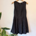 Pagani Black Leopard Textured Sleeveless Dress - Size 12
