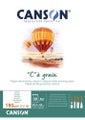 Canson "C"A Grain Pad - A4 125gsm 30sht Natural White
