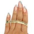 NZGD | 9ct Gold Nova Dome Bangle 65.6mm x 7.4mm