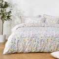 Dreamaker Amara 100% Cotton Reversible Duvet Cover Set Single Bed