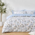 Dreamaker Calandra 100% Cotton Reversible Duvet Cover Set Double Bed