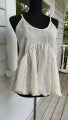 MARC JACOBS sheer cream draped, puff top S