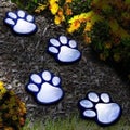 Garden Solar Light Outdoor Dog Paw Lights