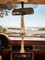 Macrame Disco Ball Key Chain Car Ornament