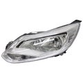 LH+RH Chrome Non-Xenon Headlights Pair for Ford Focus LW Hatch/Sedan