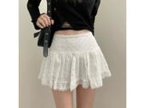 Low Rise Tiered Ruffled Mini Skirt For Women And Teens