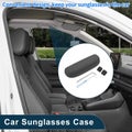 Car Sunglasses Case for Porsche Macan Eyeglasses Holder Box Suede Black