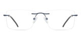 Rimless Square Blue SmartBuy Collection Watson Asian Fit 984C 54 Fashion Unisex
