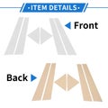 6 Pcs Door Pillar Window Trim for Kia Forte K3 (2009-2012) Chrome Silver Tone