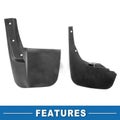 Front &amp; Rear Side Mud Flap Splash Guard for Infiniti JX35 (2013)
