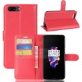 Oneplus 5 Pu Wallet Case [Red]