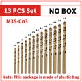 Cobalt M35 Stainless Steel Twist Drill Set For Metal Drilling