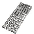 6Pcs 6 to 16mm Electric Hammer Drill Bit Set 160mm Carbide Tip SDS Plus Shank Co