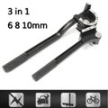 3 in 1 Black Pipe Bender Device Tube Pipe Bending Tool Three Slots 6 8 10mm Bras