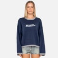 Rusty Rider Relaxed Crew Knit - Navy