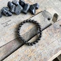 Natural Black Tourmaline Bracelet | Protection | Grounding &amp; Healing Crystal