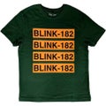 Blink 182 T Shirt Logo Repeat Band Logo new Official Unisex Green