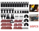 98PCS Multi Tool Oscillating Saw Blades For Fein Bosch Makita Dewalt New