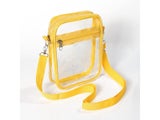 Clear PVC One Shoulder Messenger Bag For Outdoor Hiking