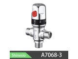 Thermostatic Mixing Valve Brass Ceramic For Solar Water Heater