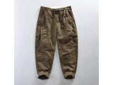 Men's Slim Harlan Work Pants Pure Cotton Khaki Casual