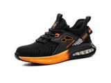 Men's Orange Air Cushion Steel Toe Safety Shoes